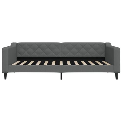 Daybed 100x200 cm stof mørkegrå