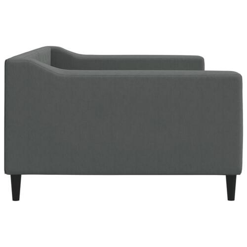 Daybed 100x200 cm stof mørkegrå