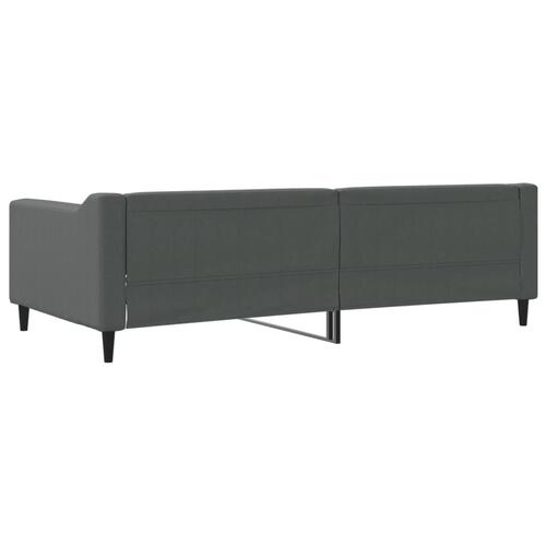 Daybed 100x200 cm stof mørkegrå