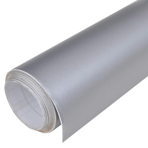 Bilfolier 2 stk. 100x150 cm + 50x150 cm mat sølvfarvet