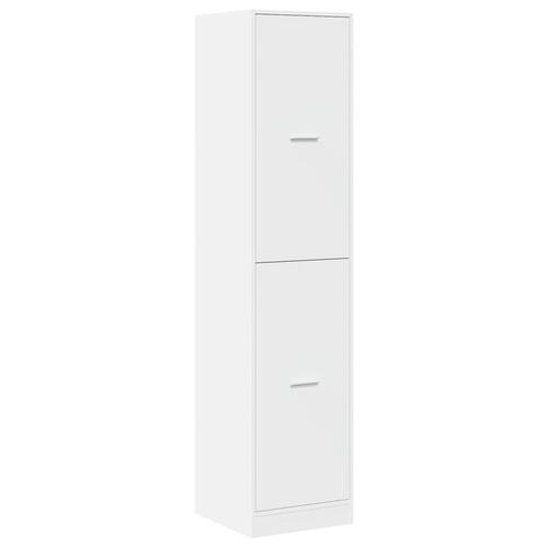 Apotekerskab 40x41x174,5 cm konstrueret træ hvid
