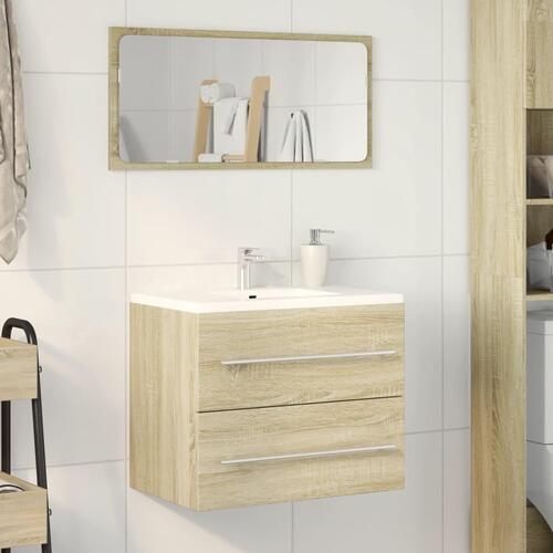 Vaskeskab 60x38,5x48 cm konstrueret træ sonoma-eg