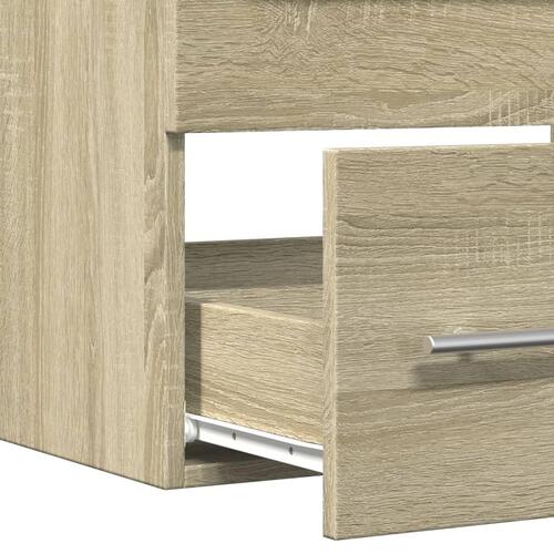Vaskeskab 60x38,5x48 cm konstrueret træ sonoma-eg