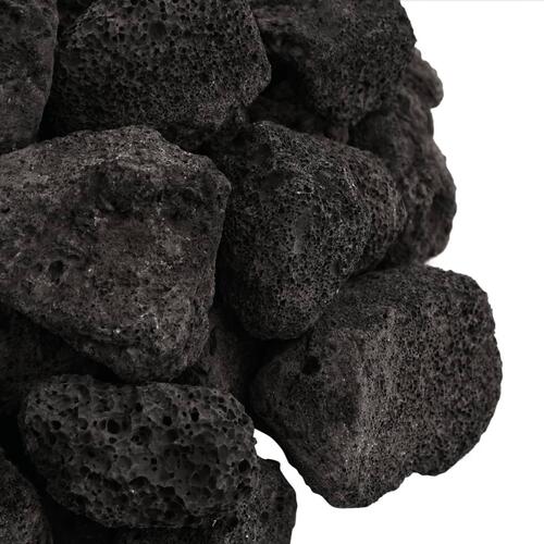 Vulkanske sten 10 kg 3-5 cm sort