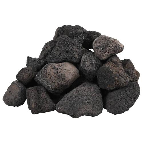 Vulkanske sten 25 kg 5-8 cm sort