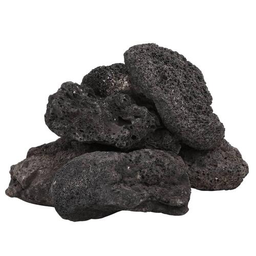 Vulkanske sten 10 kg 10-30 cm sort