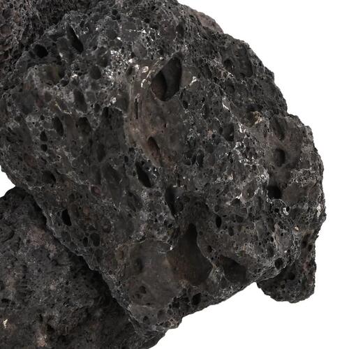 Vulkanske sten 10 kg 10-30 cm sort
