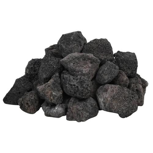 Vulkanske sten 25 kg 3-5 cm sort