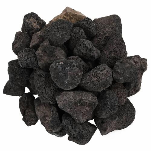 Vulkanske sten 25 kg 3-5 cm sort