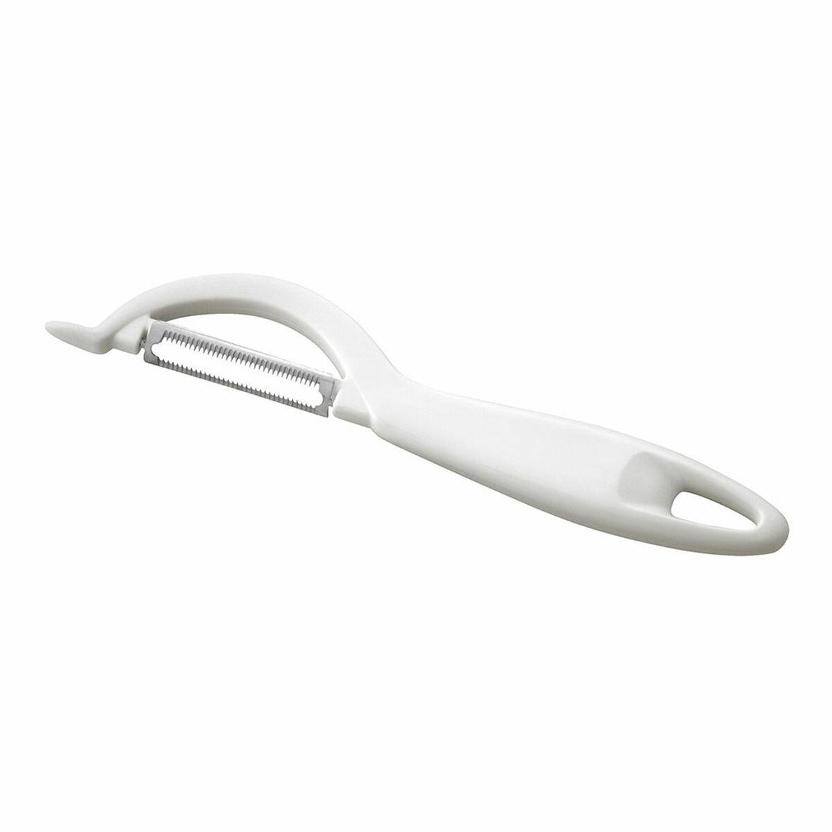 Tescoma Presto frugt- og grøntsagsskræller, hvid - rustfrit stål og plastik