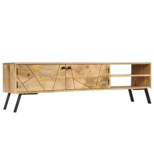 Tv-skab 140x30x40 cm massivt mangotræ