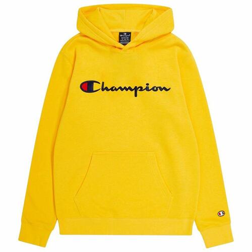 Sweatshirt til Børn Champion Hooded Gul 2XS