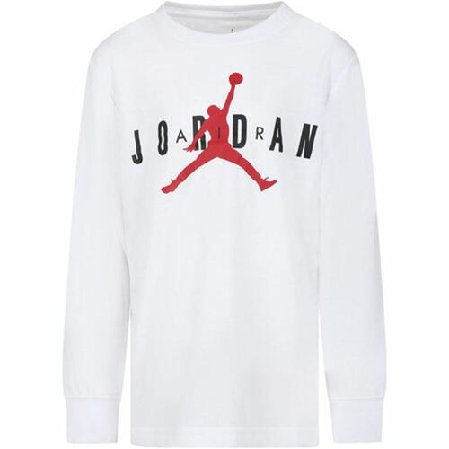 Kortærmet T-shirt til Mænd Jordan Jordan LS Hvid 10-12 år