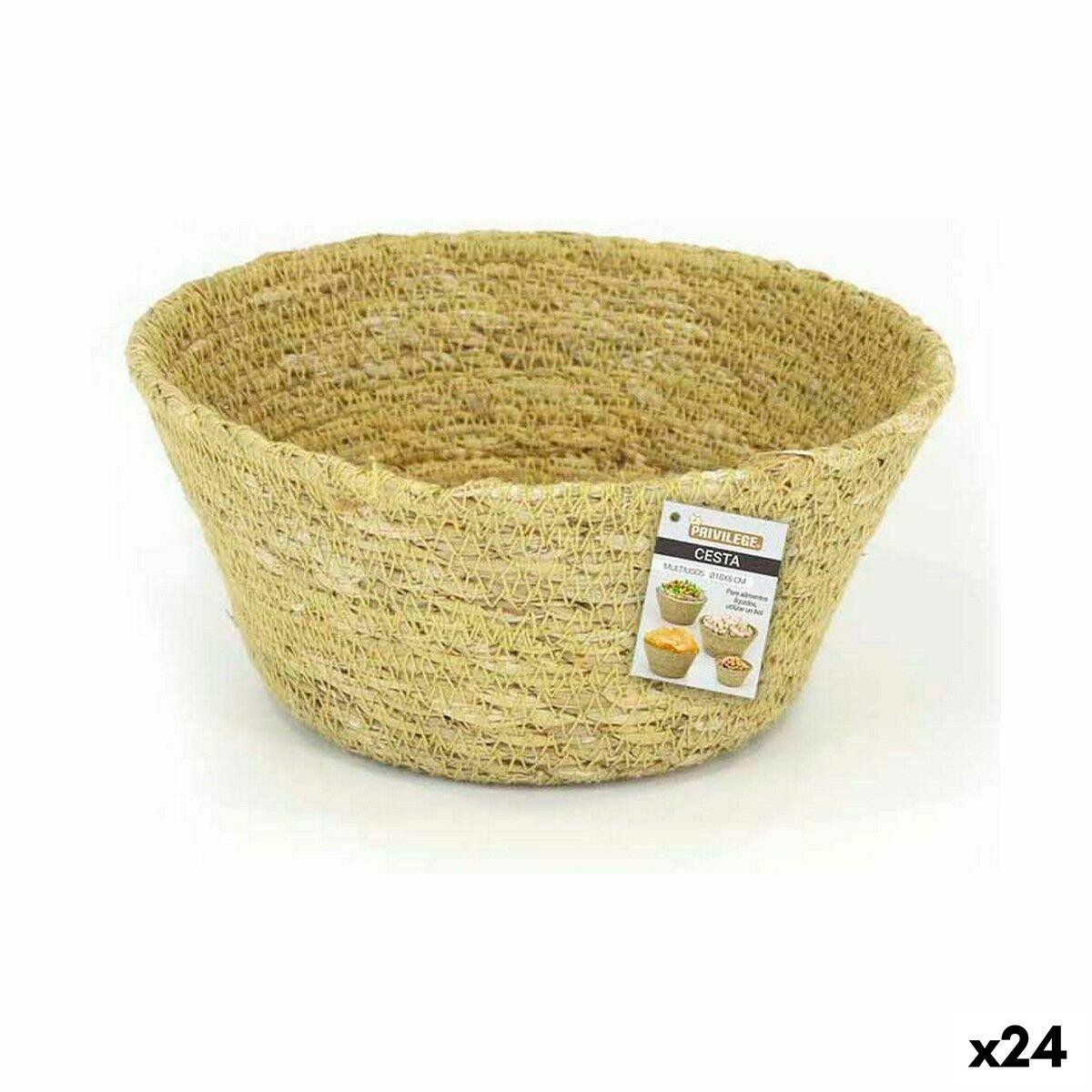 Privilege multibrugskurv i havgræs, cirkulær 18 × 8 cm (24 stk.)