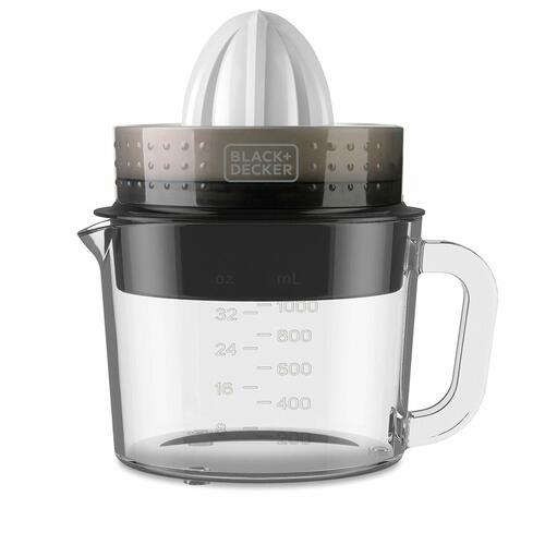 Elektrisk juicer Black & Decker ES9240070B Hvid Sort Gennemskinnelig 30 W 1 L