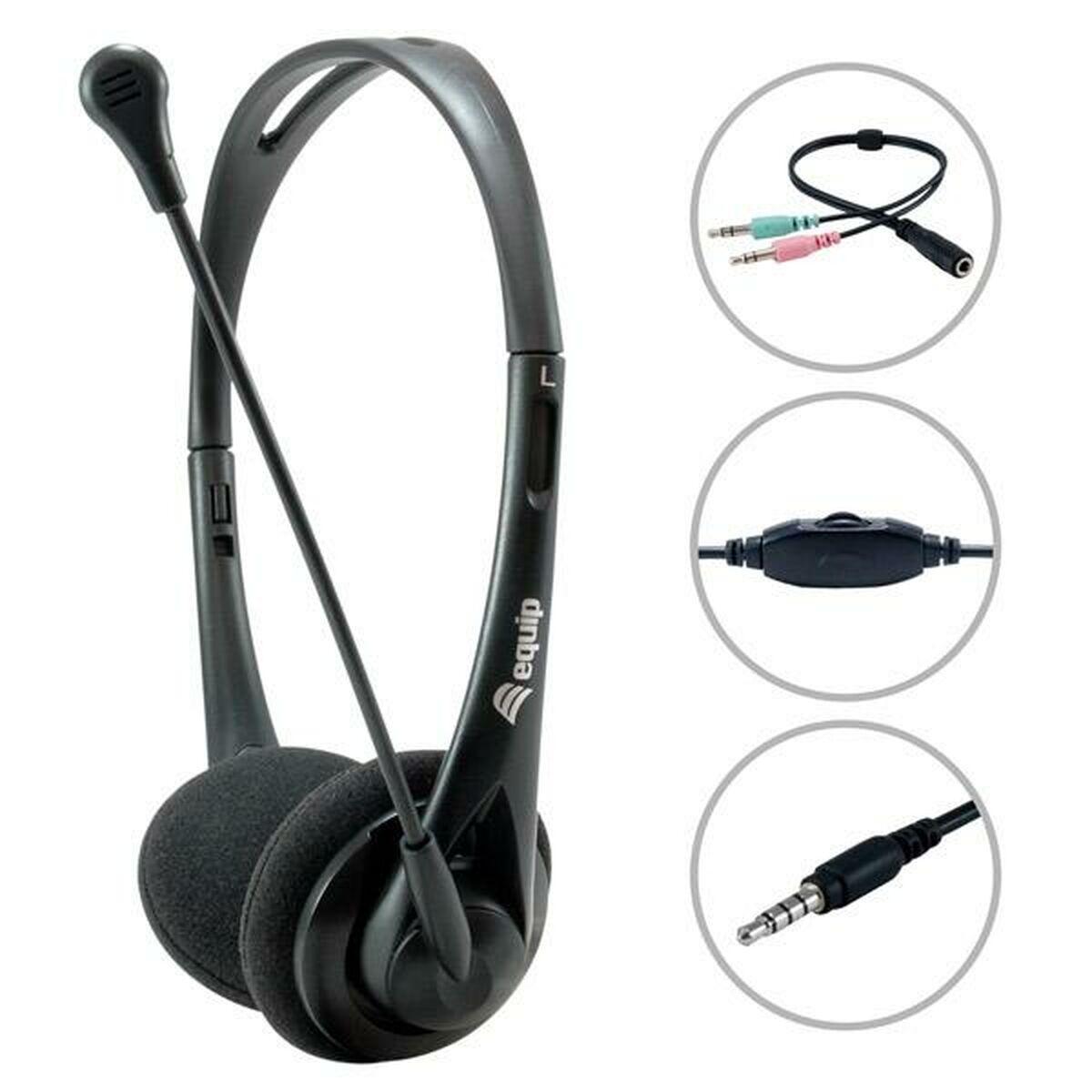 Belkin Chat Headset med mikrofon - Sort, 2 m kabel