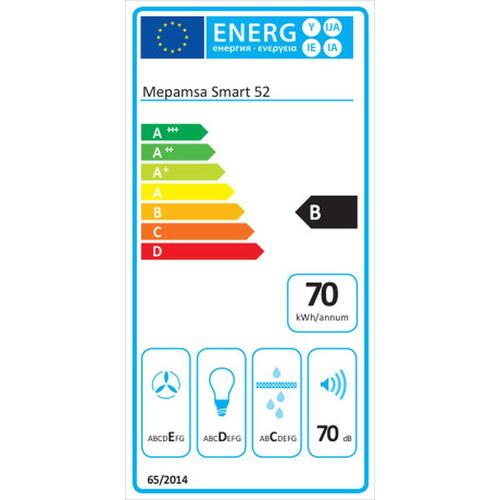 Konventions-emhætte Mepamsa 52 cm 300 m3/h 125W D Stål