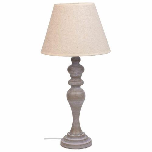 Bordlampe Alexandra House Living Hvid Grå Metal Klæde 220-240 V 25 x 50 x 25 cm