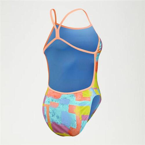 Badetøj til Kvinder Speedo Speedo Allover Digital V-Back Blå 32