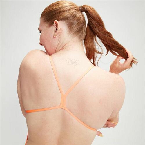 Badetøj til Kvinder Speedo Speedo Allover Digital V-Back Blå 34