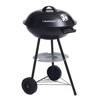 Kulgrill med hjul Blaupunkt GC301 Sort Stål