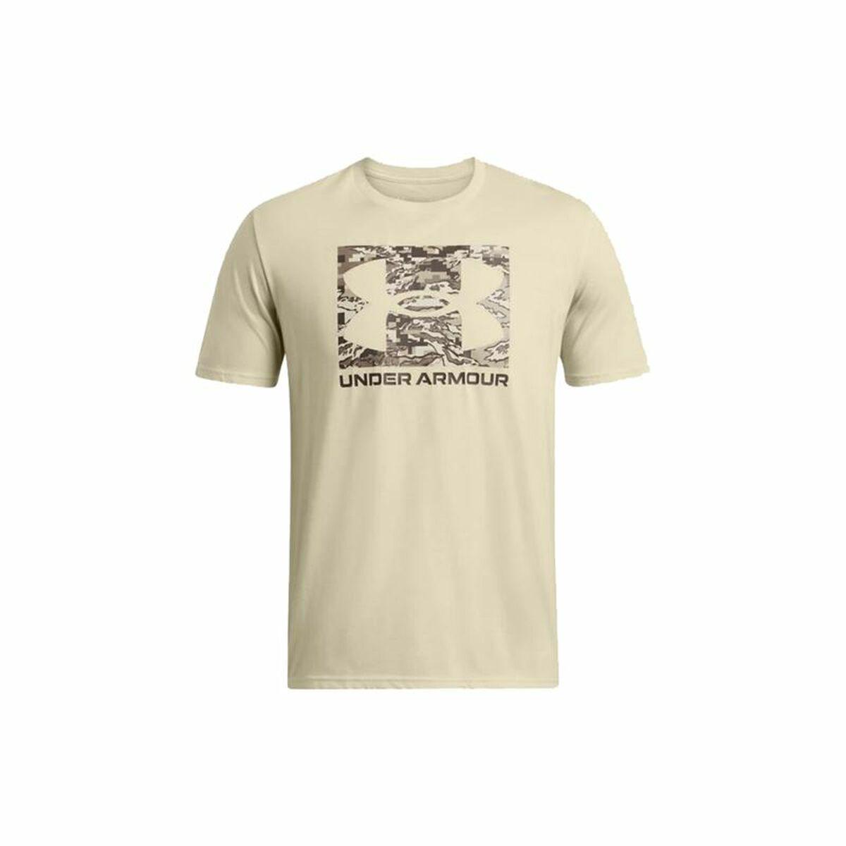Kortærmet T-shirt til Mænd Under Armour ABC Camo Boxed Beige XL