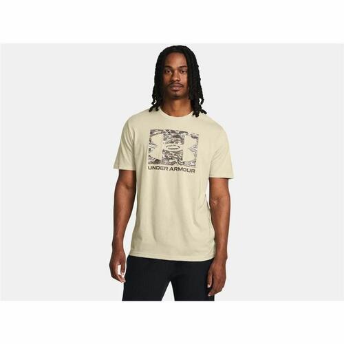 Kortærmet T-shirt til Mænd Under Armour ABC Camo Boxed Beige XL