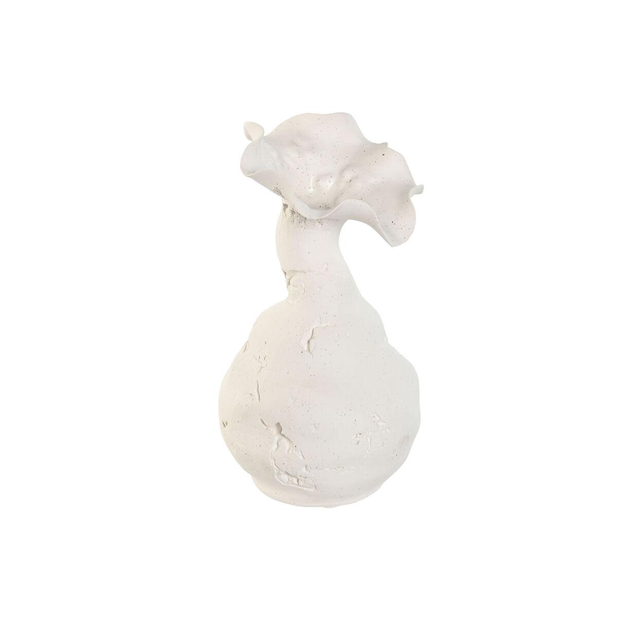 Vase - hvid keramik, traditionel, 13 × 13 × 24 cm
