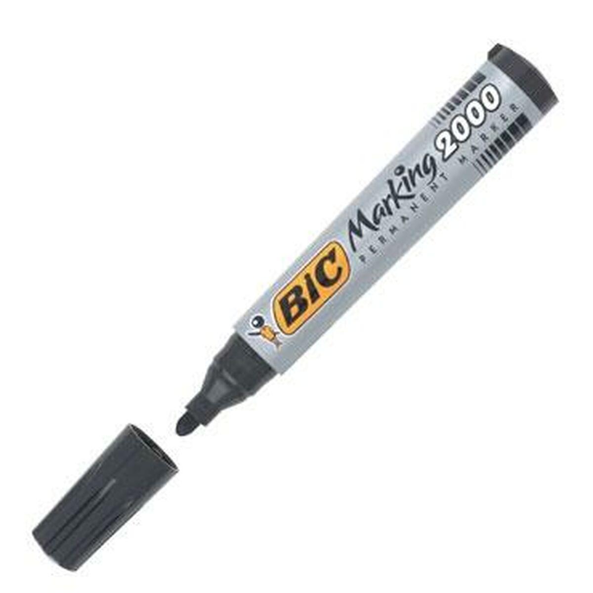 Bic Marking 2000 sprittusch - sort, 12 stk.