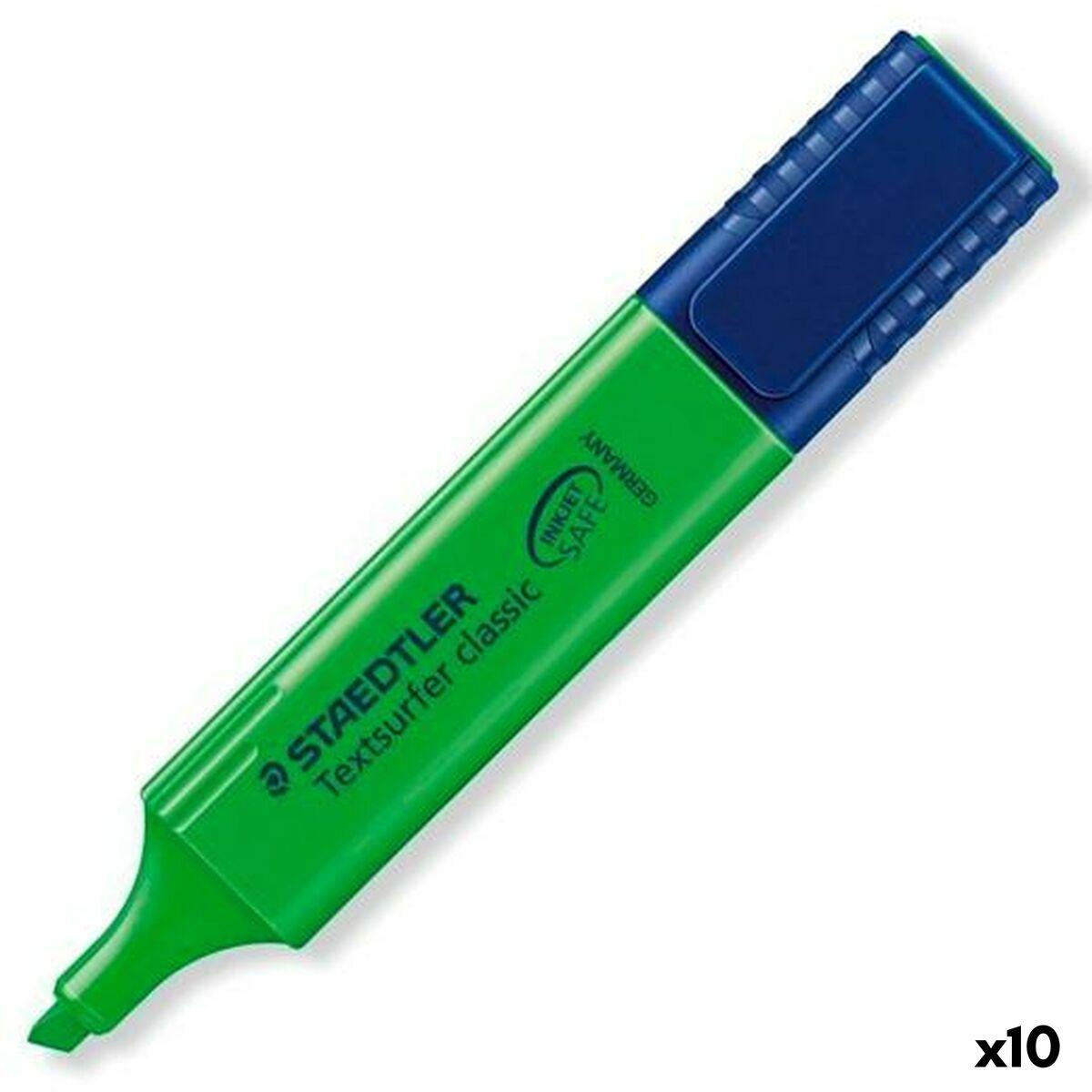 Staedtler Textsurfer Classic - grøn highlighter, 10 stk.