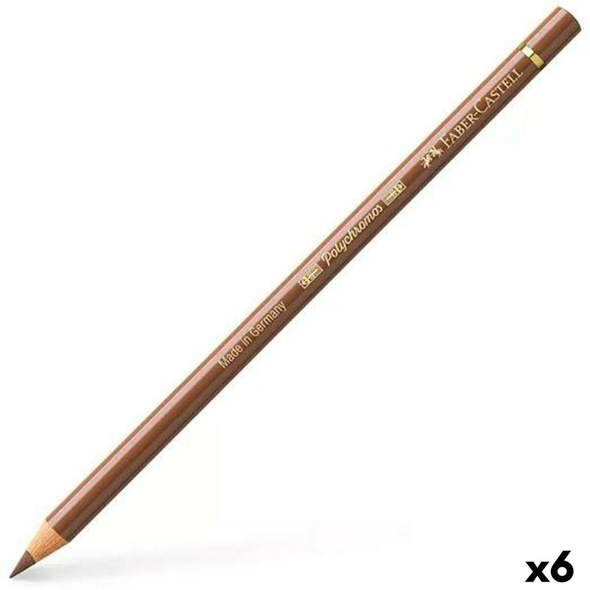 Faber-Castell Polychromos farveblyanter - brun, 6 stk.