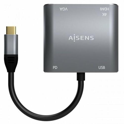 USB-C til VGA/HDMI-adapter Aisens A109-0626