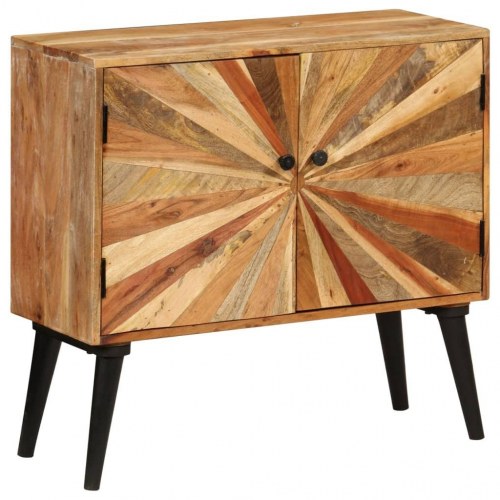 Skænk i massivt mangotræ 85 × 30 × 75 cm - rustik opbevaring