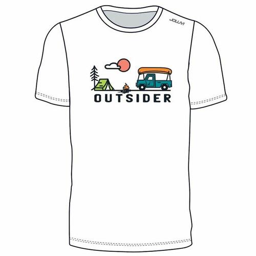T-shirt Joluvi Outsider Camp Hvid S