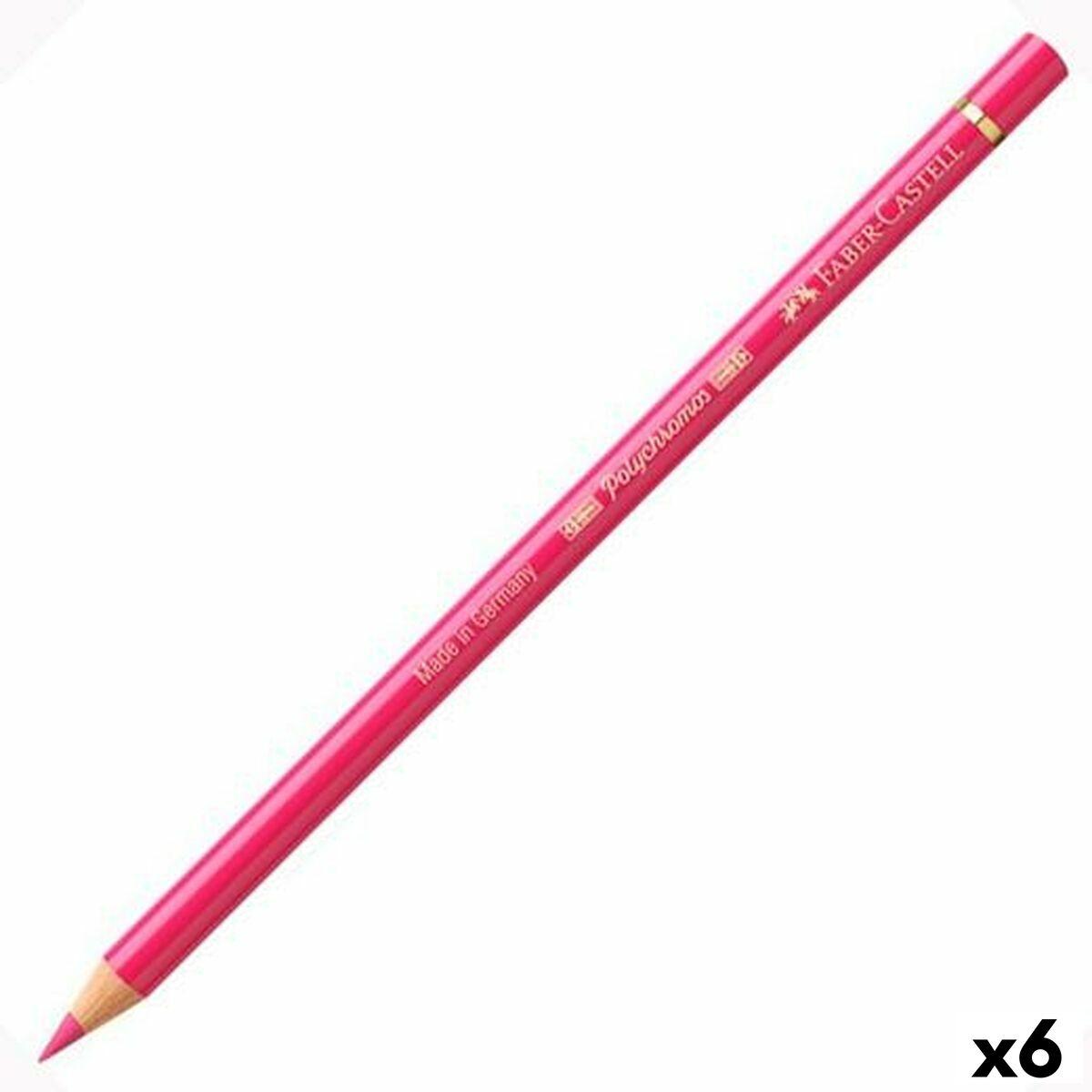 Farveblyanter Faber-Castell Polychromos 124 Pink (6 enheder)