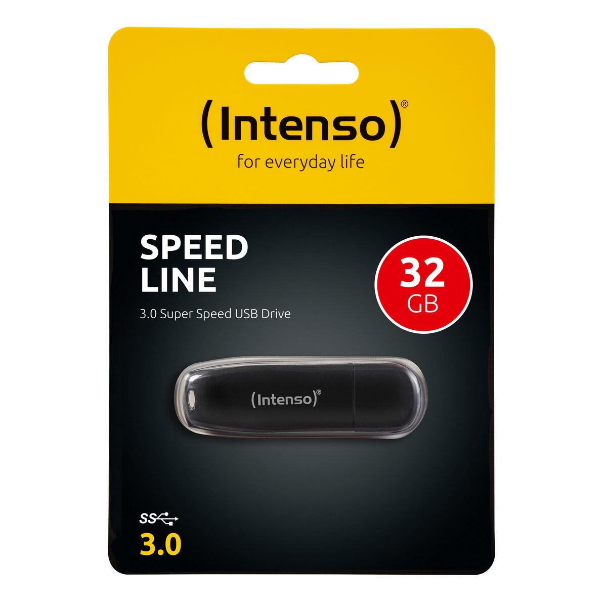 USB-stik INTENSO 3533480 USB 3.0 32 GB Sort 32 GB DDR3 SDRAM