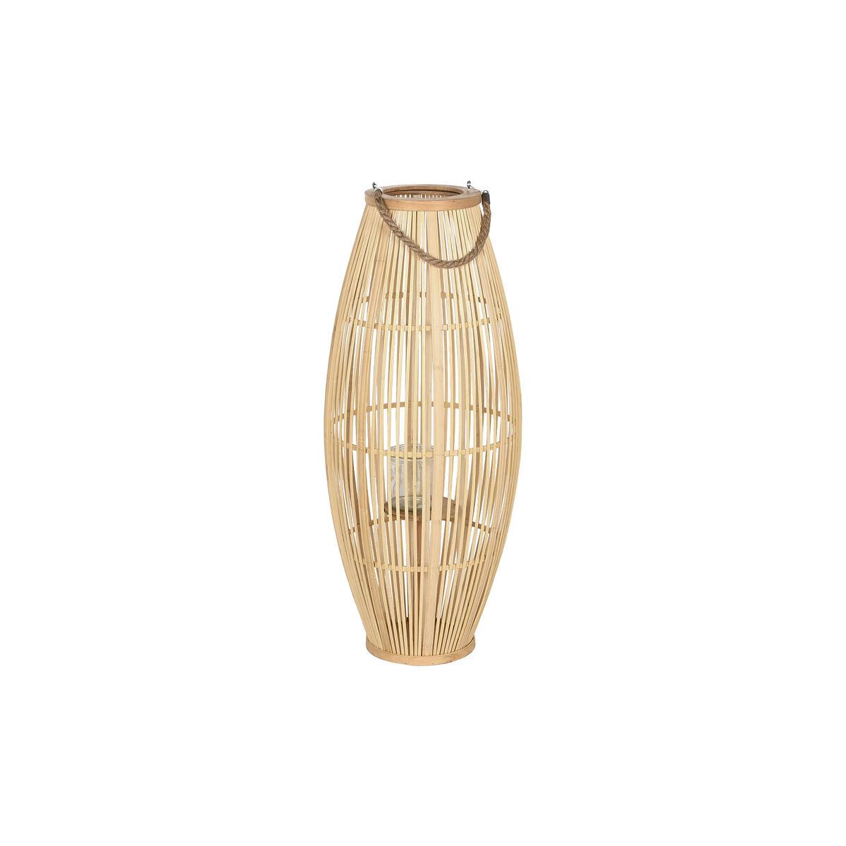 Lyseholder Home ESPRIT Natur Lys brun Bambus 35 x 35 x 85 cm