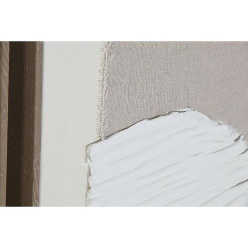 Maleri Home ESPRIT Hvid Beige Abstrakt Skandinavisk 62 x 3,2 x 82 cm (2 enheder)