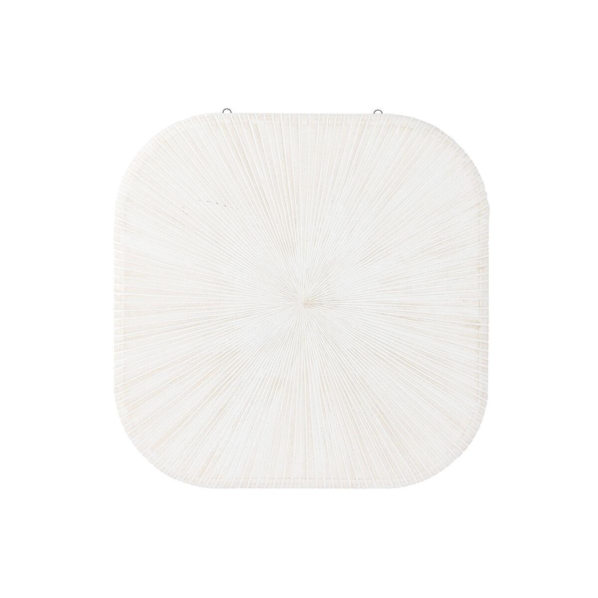 Vægdekoration Home ESPRIT Hvid Moderne Ældet overflade 89 x 3 x 89 cm