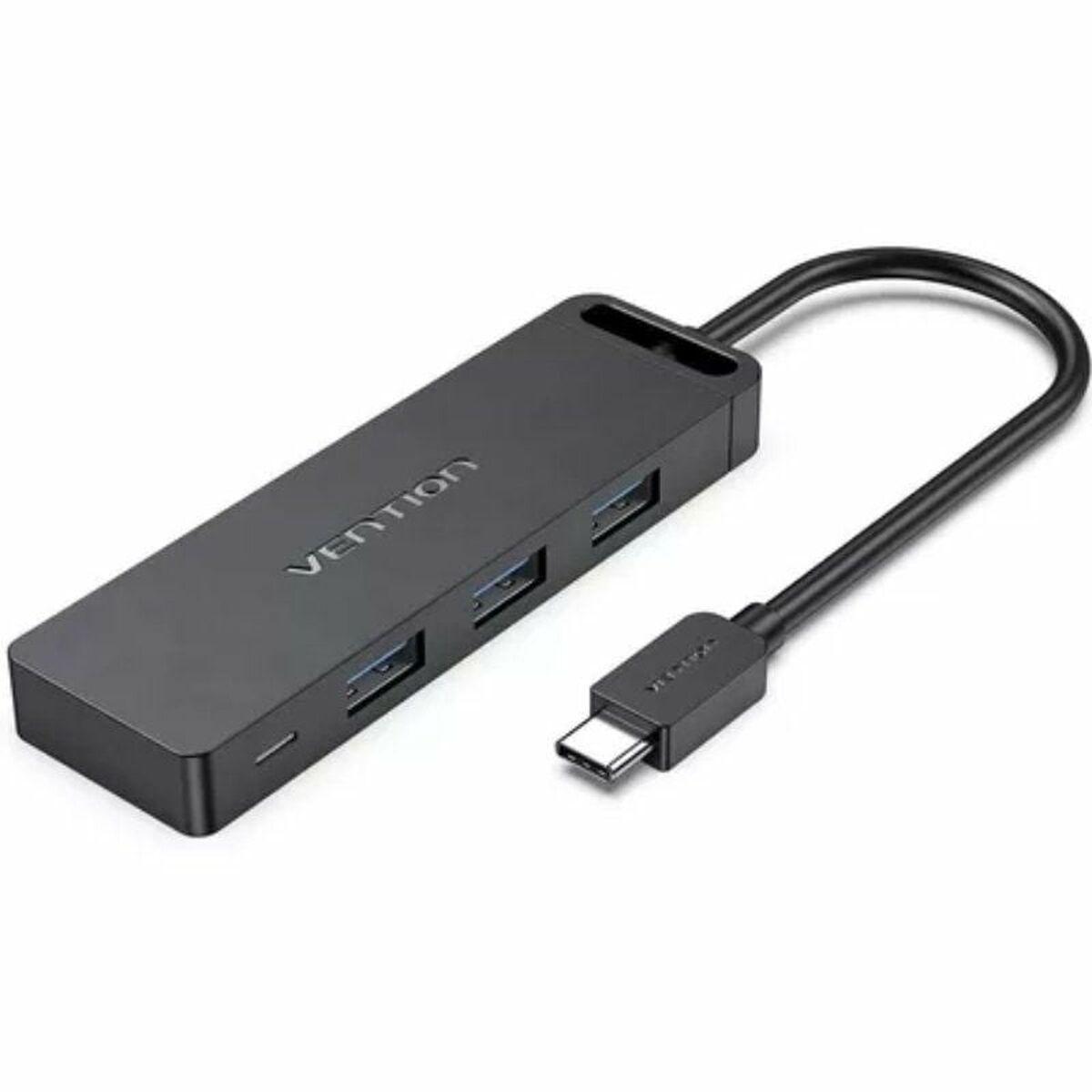 Vention USB-C til USB 3.0 Hub TGTBB - Sort