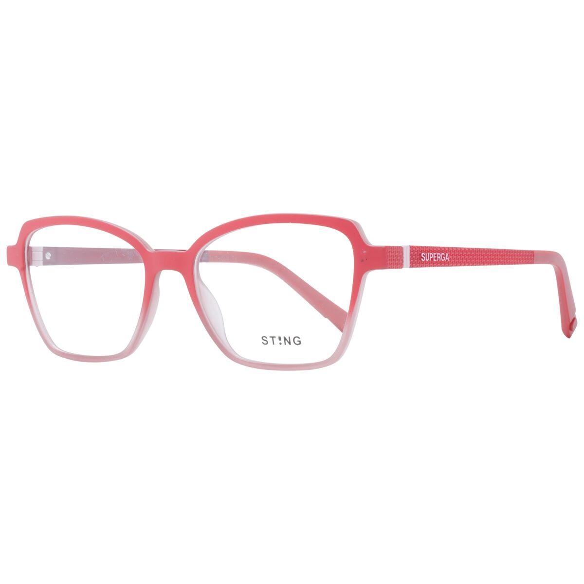 Sting Brillestel USJ729 496BDP - moderne rød dame/ herre brille billede