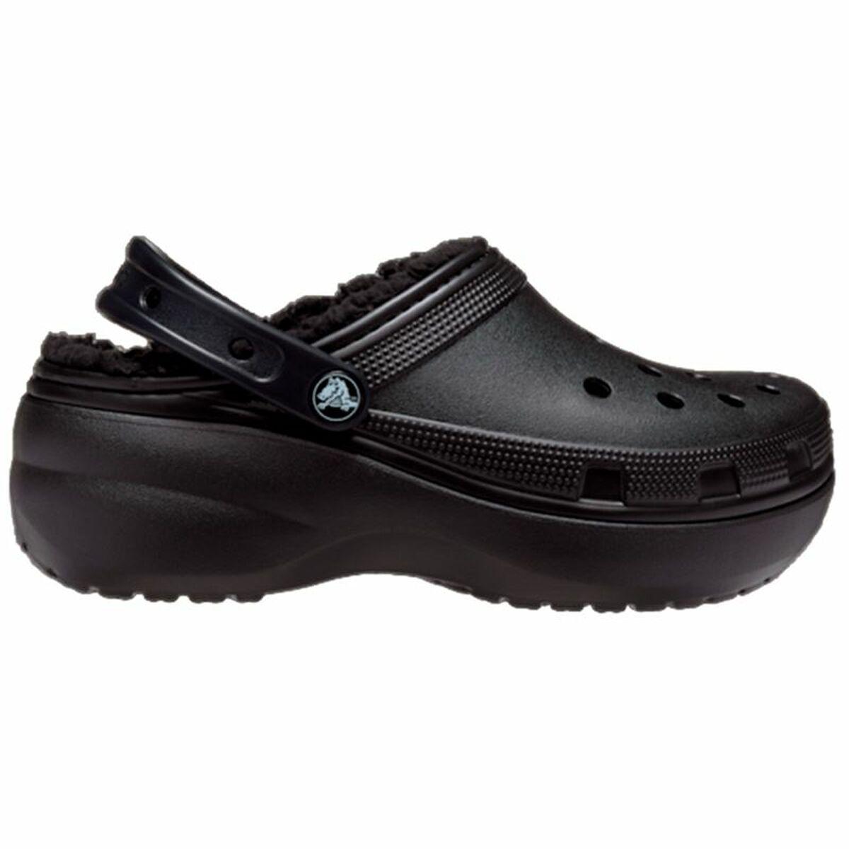 Træsko Crocs Classic Platform Lined Clog Sort 34-35