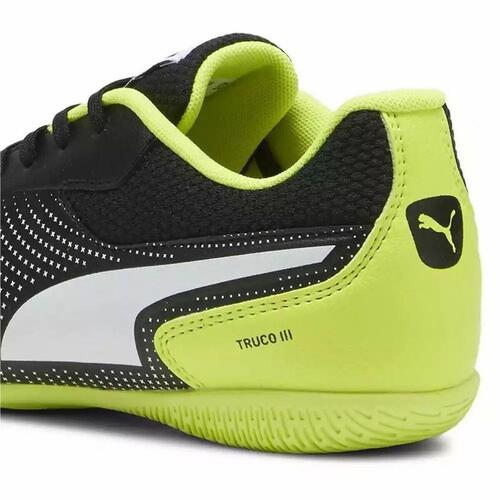 Indendørs fodboldstøvler til børn Puma TRUCO II Sort Børns Unisex 38.5