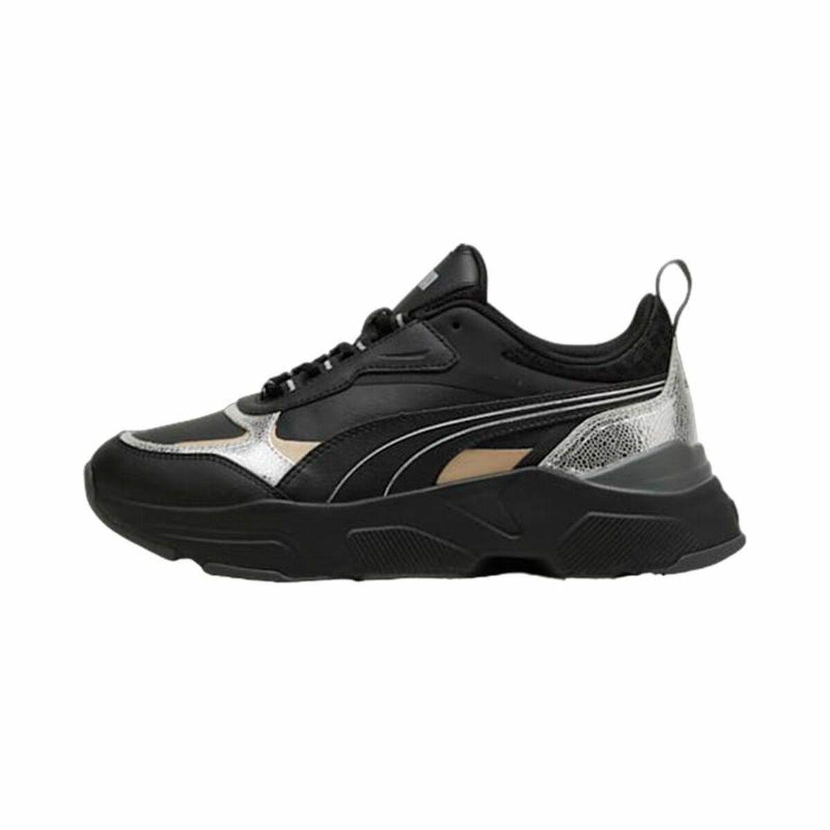 Kvinde Casual Sneakers Puma Cassia Metallic Shine Sort 40