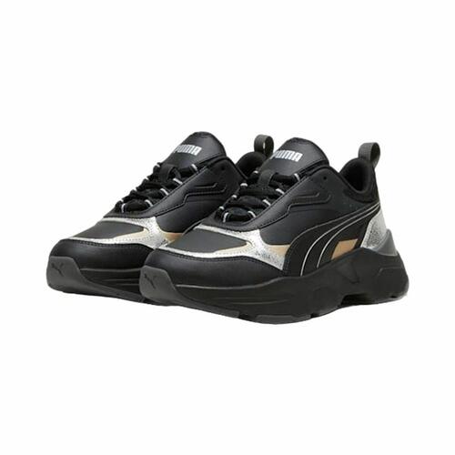 Kvinde Casual Sneakers Puma Cassia Metallic Shine Sort 40