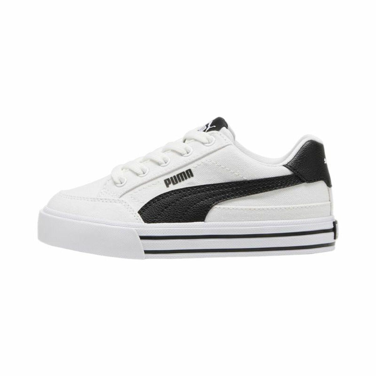 Kondisko til Børn Puma Court Classic Vulc F Hvid 32