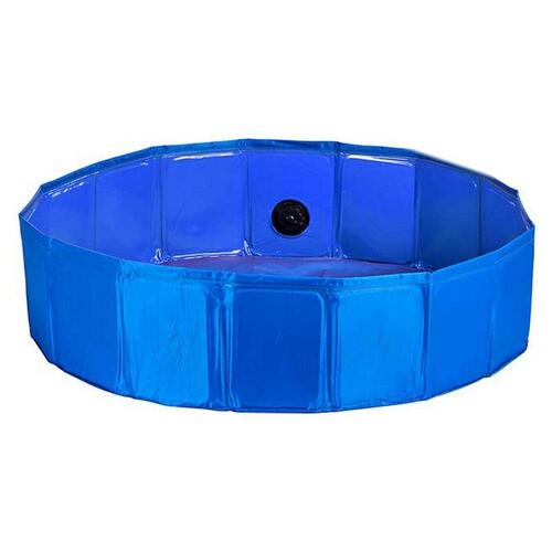 Pool Aftageligt Kæledyr Blå Polyester Plastik (120 x 30 x 120 cm)