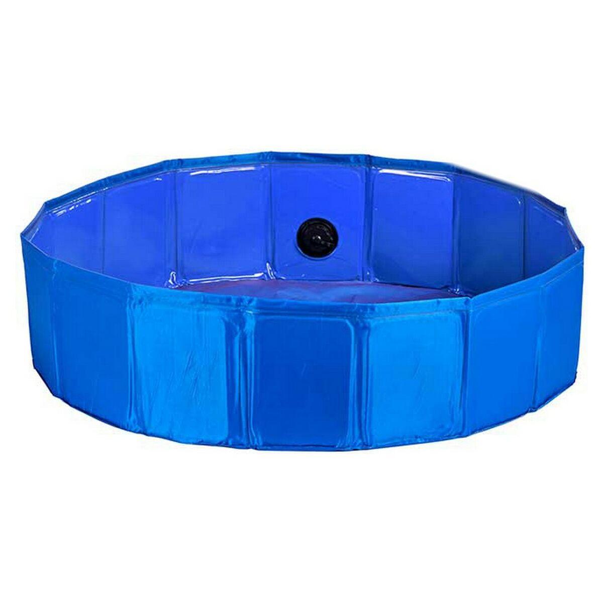 Pool Aftageligt Kæledyr Blå Polyester Plastik (120 x 30 x 120 cm)