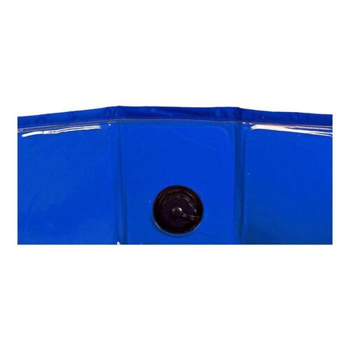 Pool Aftageligt Kæledyr Blå Polyester Plastik (120 x 30 x 120 cm)