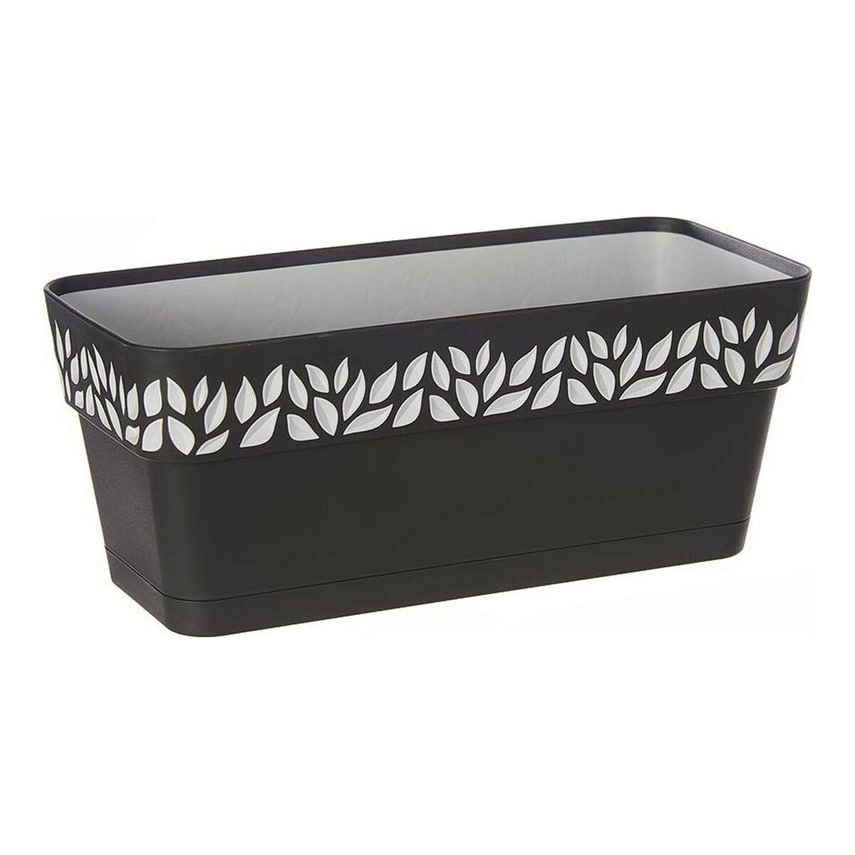 Selvvandende planter Stefanplast 8003507943735 Antracit 13,3 x 12,3 x 29,3 cm Grå Plastik